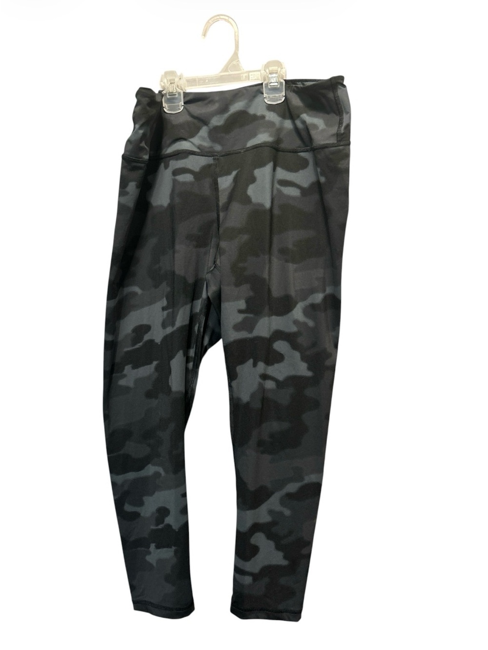 Z by Zella Camo Leggings Womens XL Green Gray Black Cropped High Waist Tight